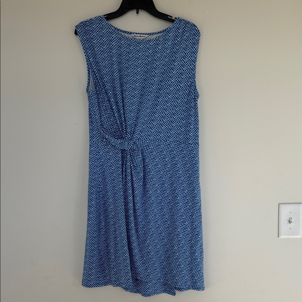 Tommy Bahama Blue Geometric Pattern Dress - Picture 3 of 8